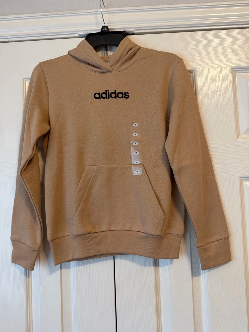 Adidas Sad Beige Hoodie with Front Logo